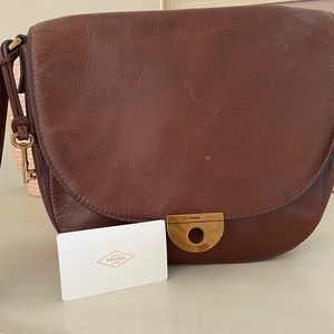Brown genuine leather Fossil purse